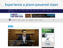 Tablet Screenshot of greece.greekreporter.com